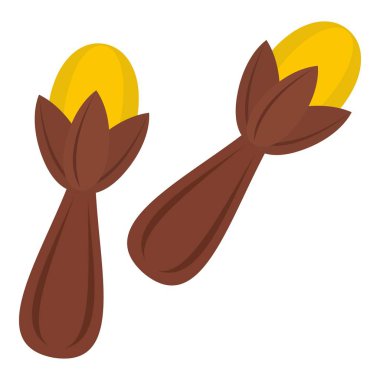 İzole bir karanfil simgesi tohumları