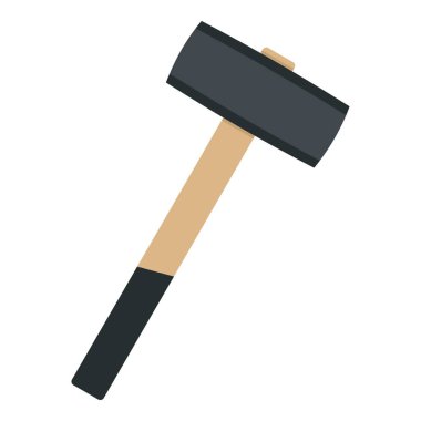 İzole balyozla simgesi