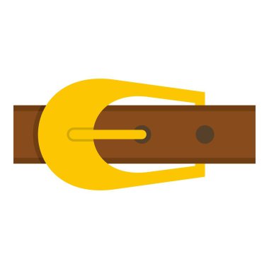 İzole kahverengi kemer simgesi