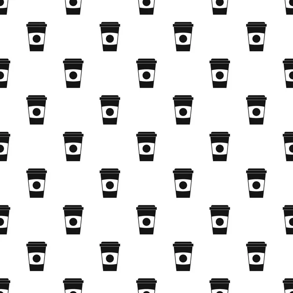 Paper coffee cup pattern vector — Stock Vector