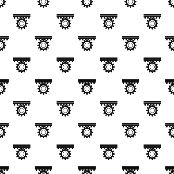 One gear pattern vector — Stock Vector