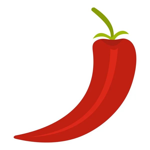 Ícone de pimenta quente vermelho isolado — Vetor de Stock