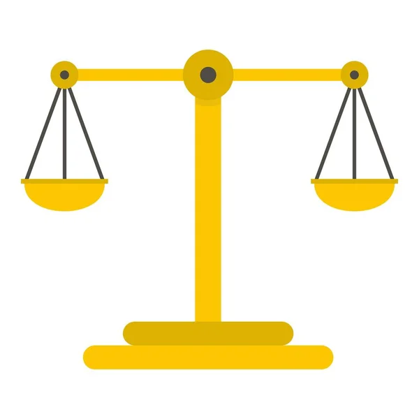 Ikone der Justiz isoliert — Stockvektor