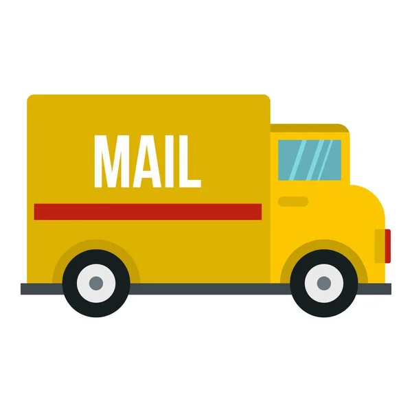 Gelbe Postwagen-Ikone isoliert — Stockvektor