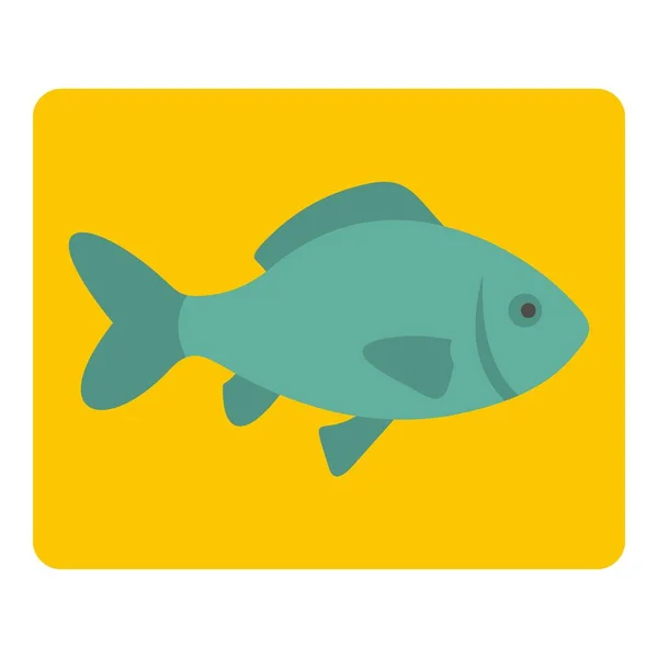 孤立的新鲜的鱼图标 — 图库矢量图片