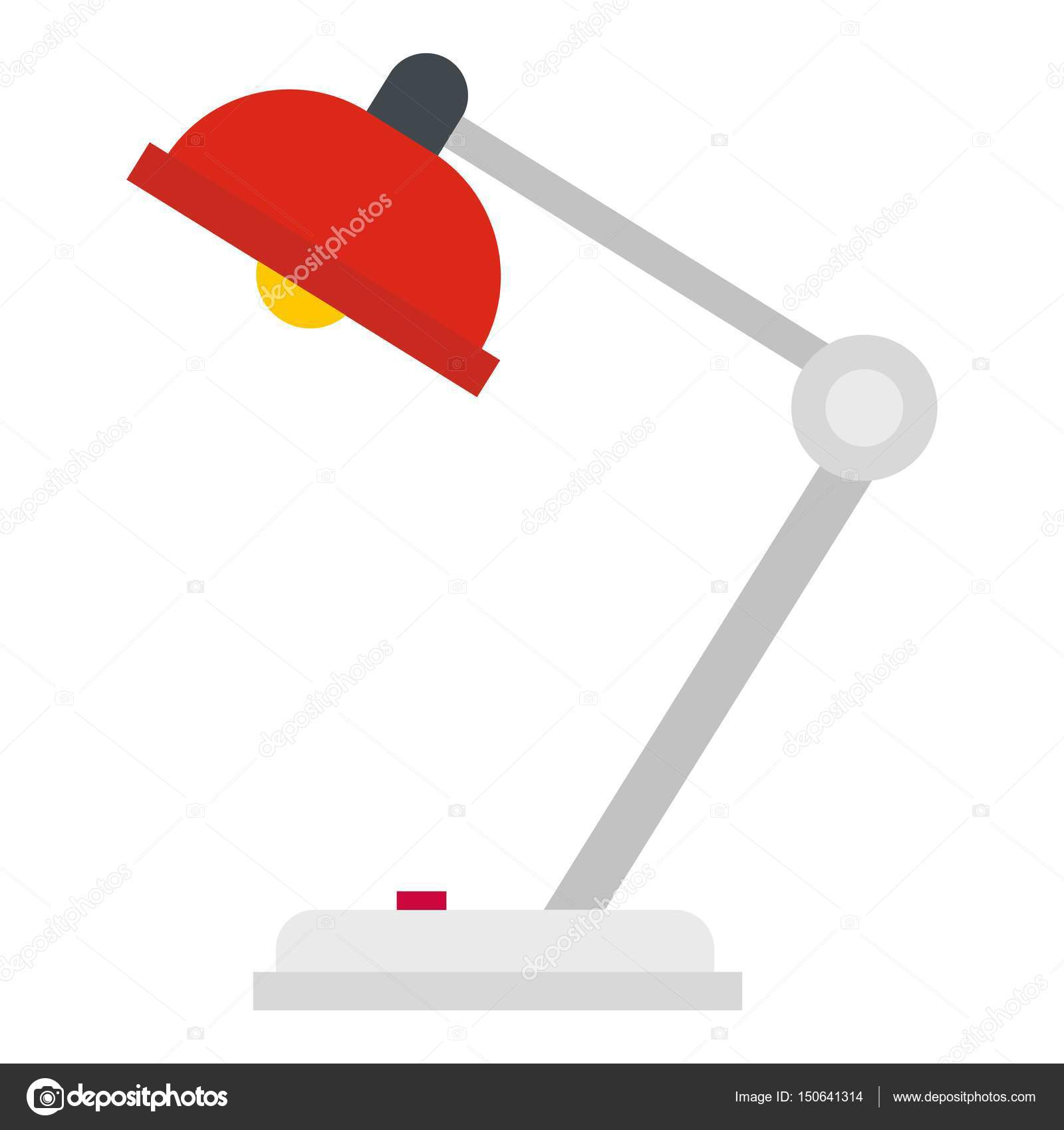 Red Desk Lamp Icon Isolated Stock Vector Ylivdesign 150641314 Red Desk Lamp Icon Isolated Stock Vector