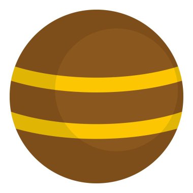 Brown izole sarı çizgili simgesiyle