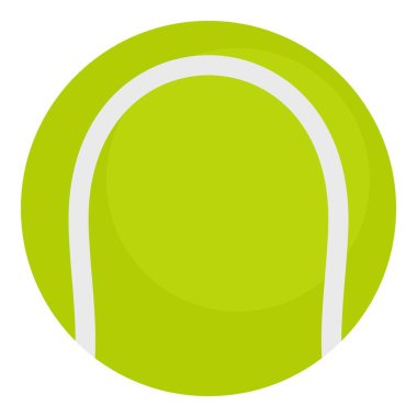 Topu Tenis simgesi izole oynamak için