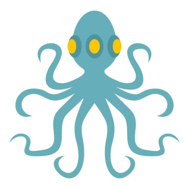 Ahtapot, izole simgesi