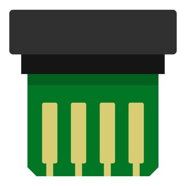 Elektronik devre kartı simgesi izole