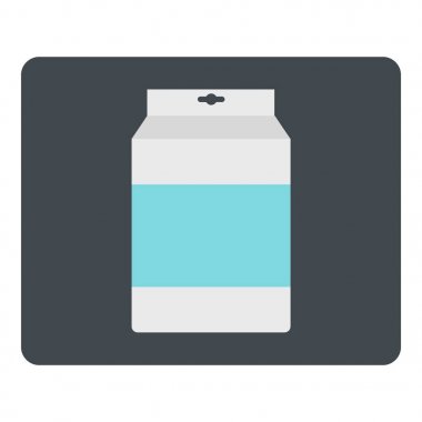 Kutusu izole süt simgesinin