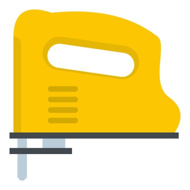 İzole sarı pnömatik silah simgesi