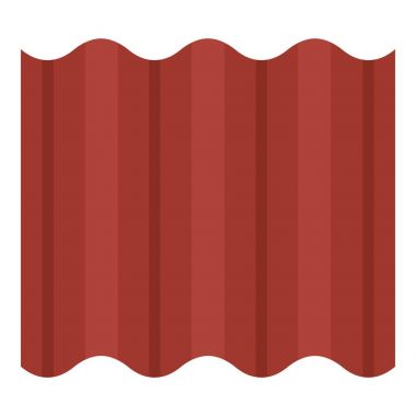 Renkli goffered sac çatı simgesi