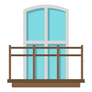 Balkon izole Fransız tarzı simgesi