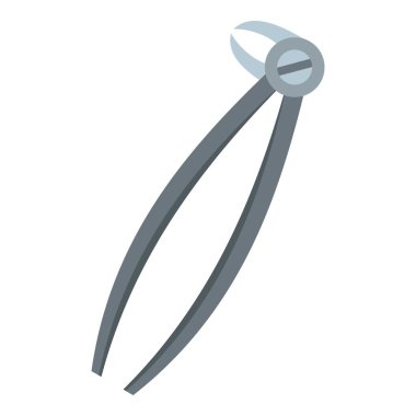 Çene kemiğinde yirmilik diş dişçi forseps simgesi