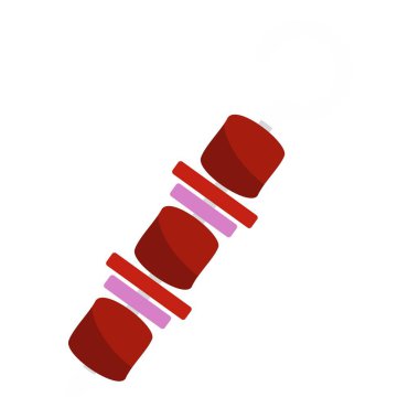 Mangal kebap izole şiş simgesini