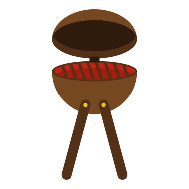 İzole Barbekü partisi ızgara simgesi