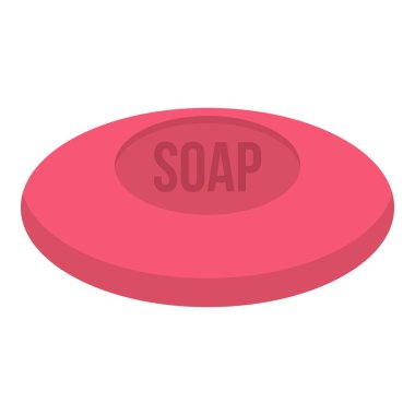 İzole pembe sabun simgesi
