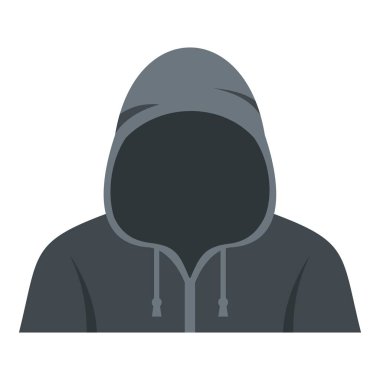 İzole bir hoodie simgesinde rakam