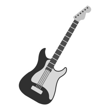 İzole akustik gitar simgesi