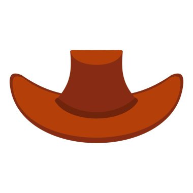Kovboy şapkası Icon izole