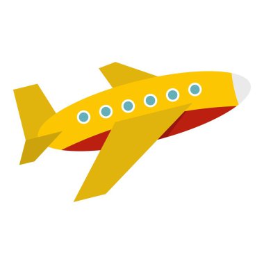 İzole uçak simgesi