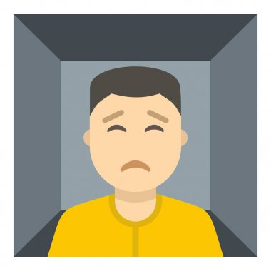 Adamımız sıkıştı izole bir kutusu simgesini