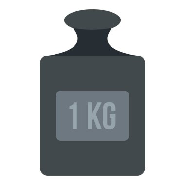 İzole ağırlığı 1 kg simgesi
