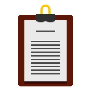 İzole tıbbi sipariş Panosu simgesi