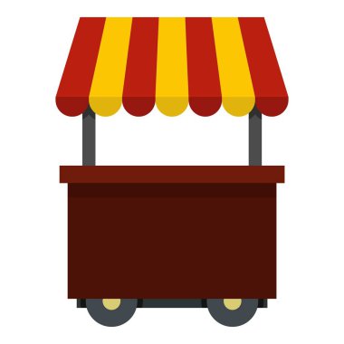 Fast food sepeti simgesini izole