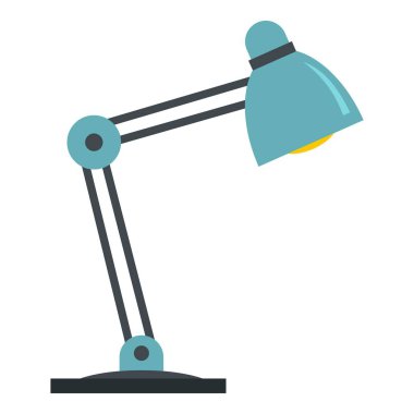 Masa lambası simgesi izole