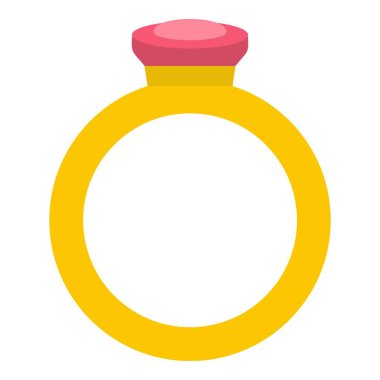 İzole yüzük simgesi