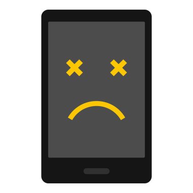 Ölü izole telefon simgesi