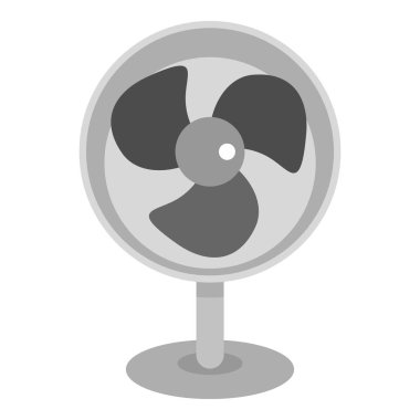 İzole retro vantilatör simgesi