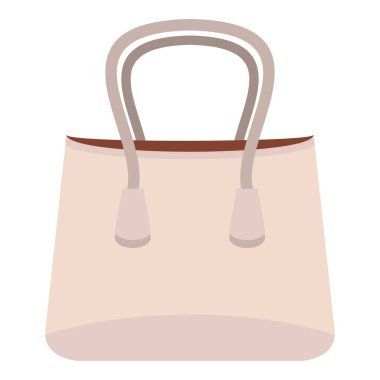 Küçük kadın çantası simgesini izole