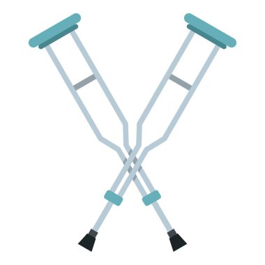 İzole koltuk değneği simgesi