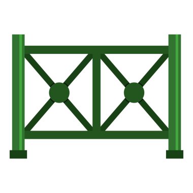 İzole metal çit simgesi