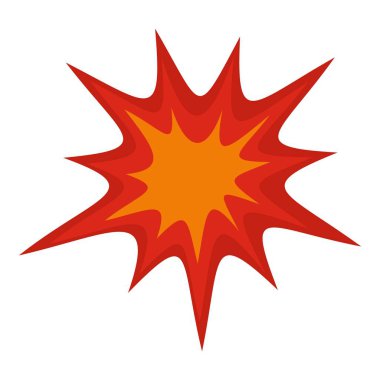 İzole ağır patlama simgesi