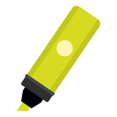 İzole fosforlu kalem simgesini