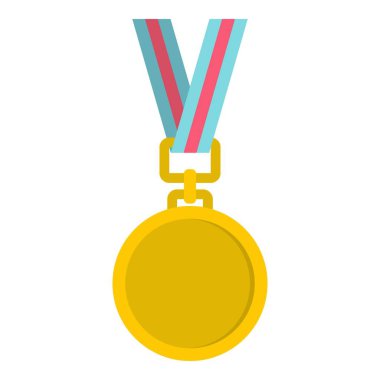 İzole kedi madalya simgesi