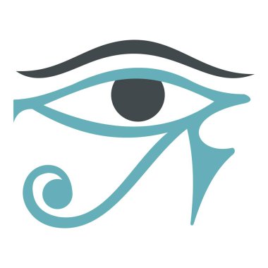 Göz Horus simgesinin izole