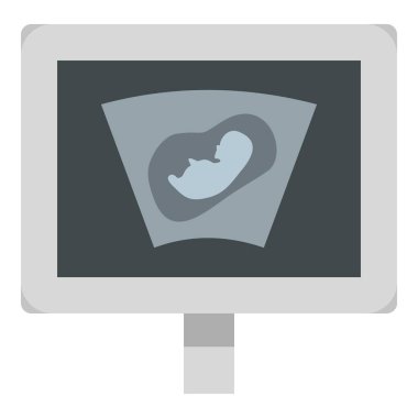 Ultrason tarama izole bebek simgesinin