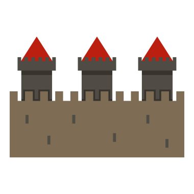 İzole Ortaçağ surlarının simgesi