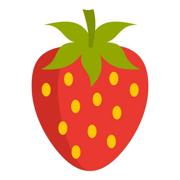 孤立的红色新鲜草莓图标 — 图库矢量图片