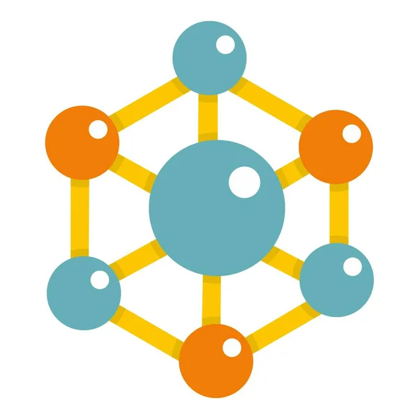 Icône de molécules chimiques et physiques colorées — Image vectorielle