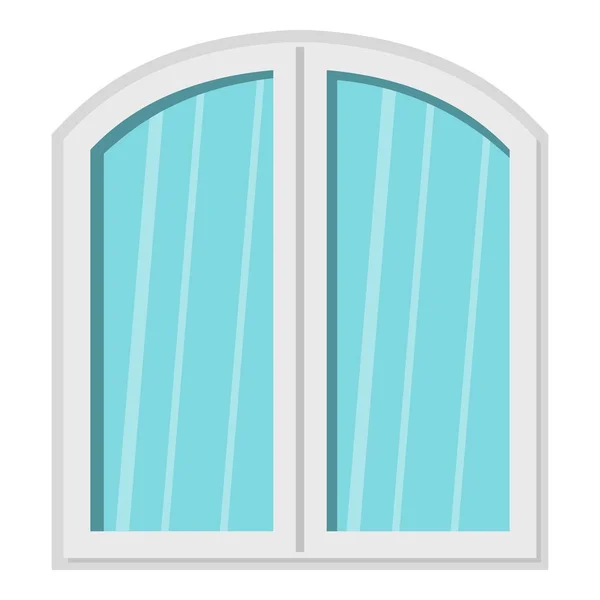 Біле вікно арочної рамки ізольовано — стоковий вектор
