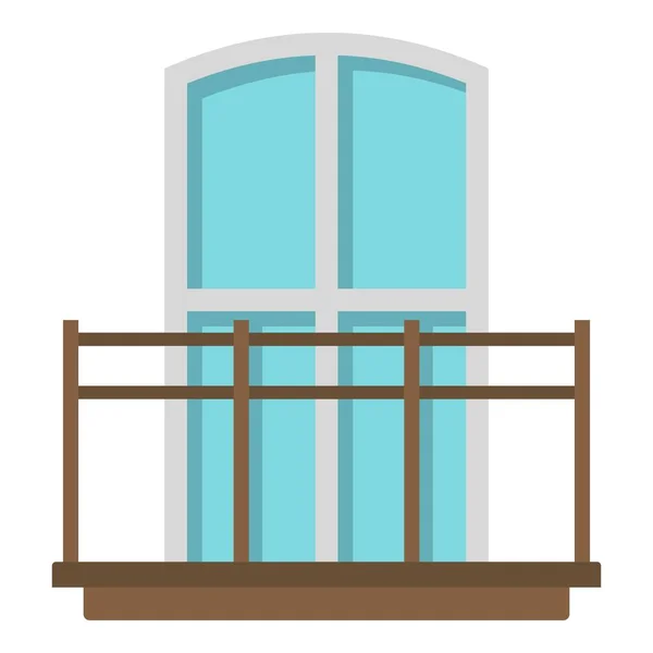 Balcón en estilo francés icono aislado — Archivo Imágenes Vectoriales
