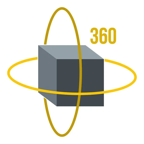Cube virtuel, icône isolée — Image vectorielle