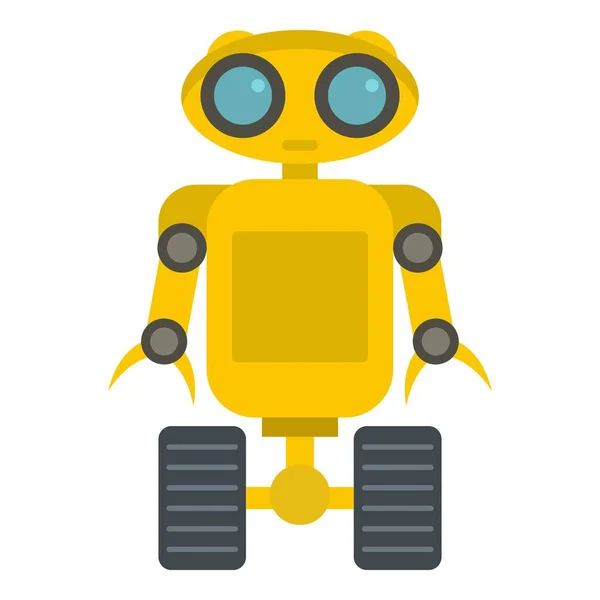 Gele robot pictogram geïsoleerd — Stockvector