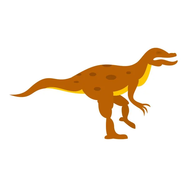 孤立的鸟脚类恐龙恐龙图标 — 图库矢量图片